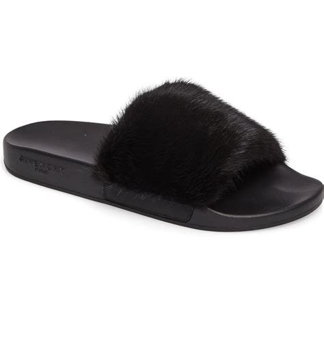 givenchy mink slides sale|Givenchy Mink Fur Slide Sandal .